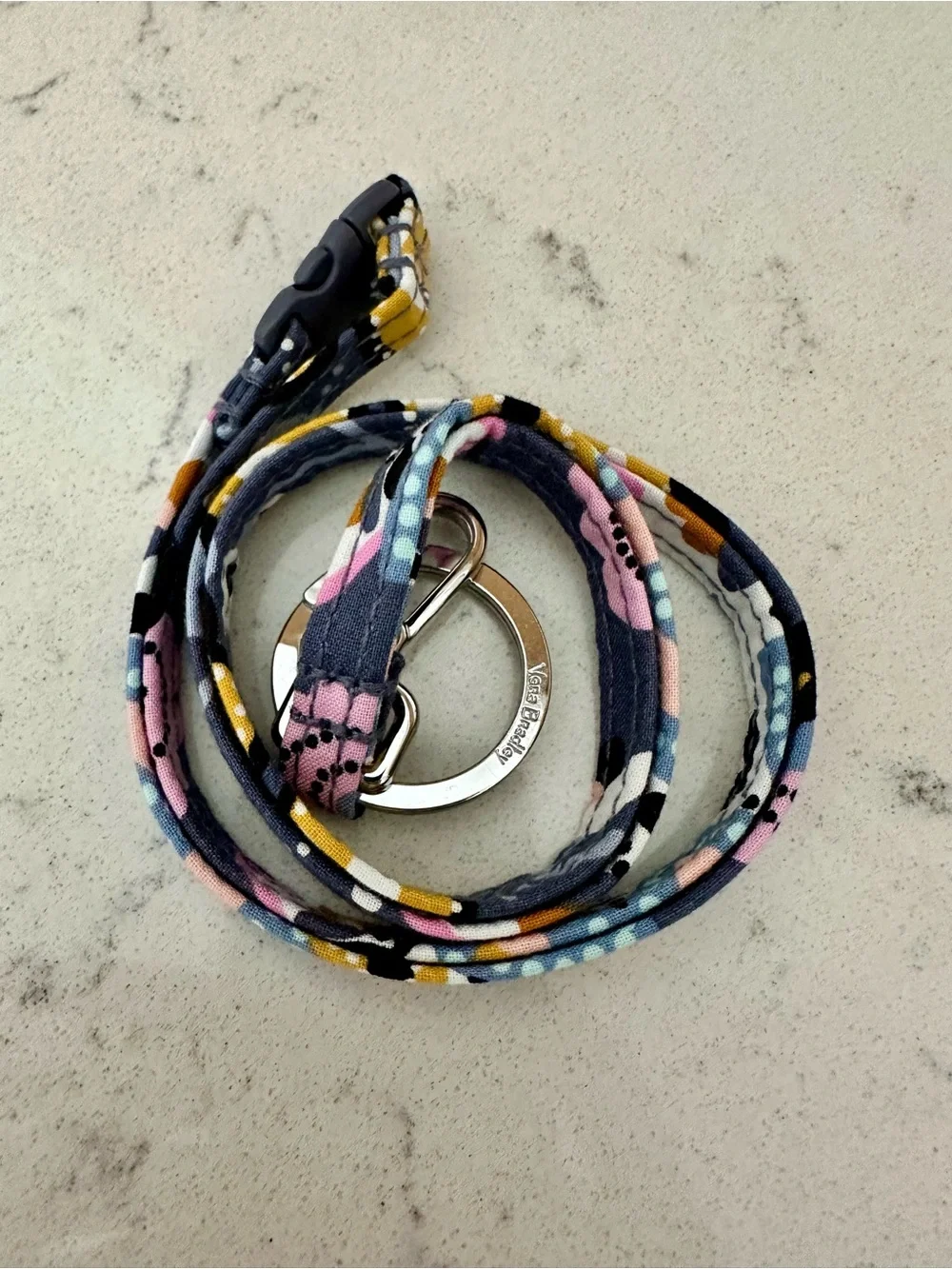 NEW Vera Bradley Floral Fabric Lanyard
